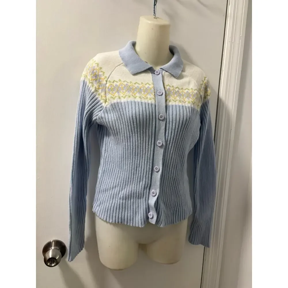 90s Y2K Liz Claiborne pastel sweater